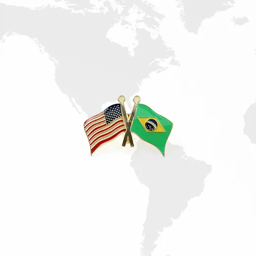 Flag - USA-Brazil