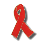 AIDS-HIV Awareness Ribbon Pins